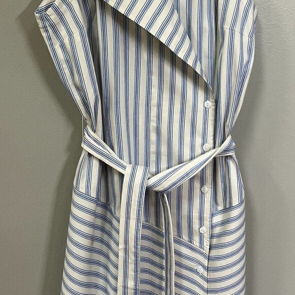 Finley Blue & White Striped Dress Size M (8-10) - Picture 9 of 9